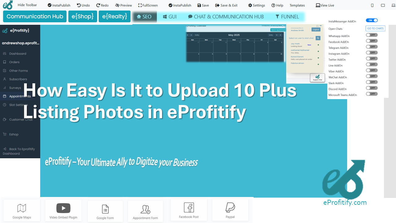 How Easy Is It to Upload 10 Plus Listing Photos in eProfitify